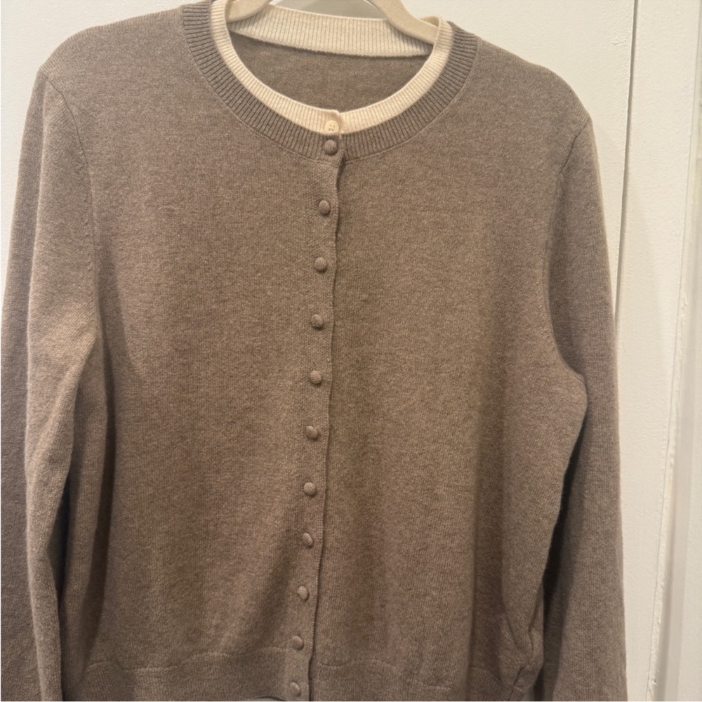 Goelia Cashmere Layered Cardigan - Picture 2 of 7